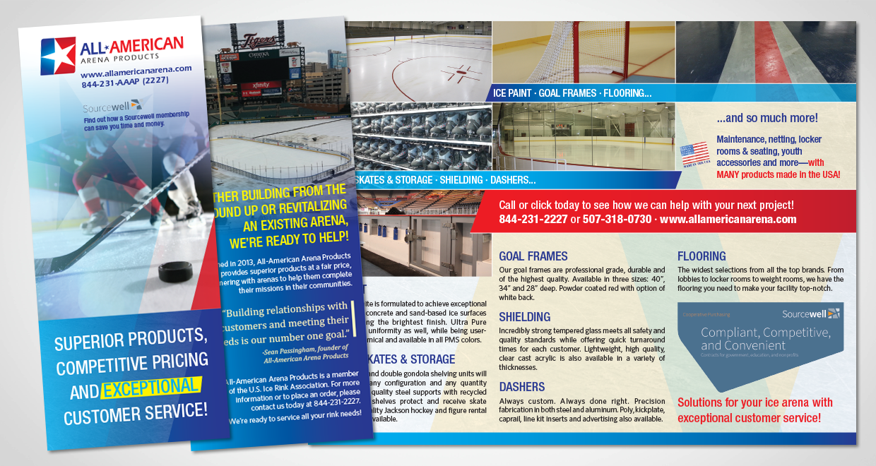 All-American Arena Products Identity Brochure