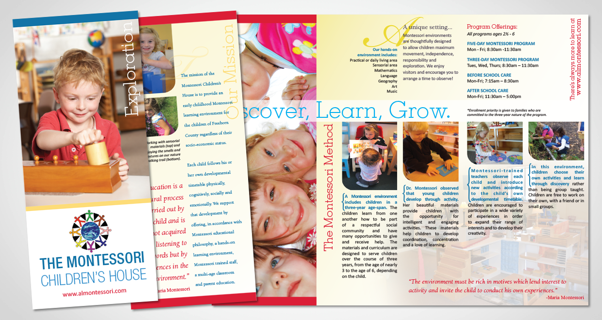 Montessori Children's House Identity Brochure