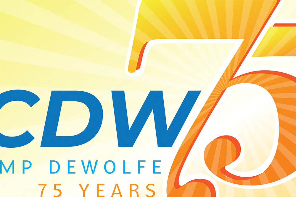 Camp DeWolfe 75th Anniversary Signage