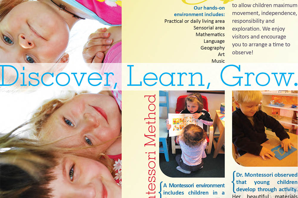 Montessori Children's House Identity Brochure