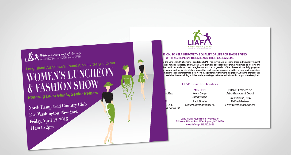 Long Island Alzheimer's Foundation Women's Luncheon & Fashion Show Invitation