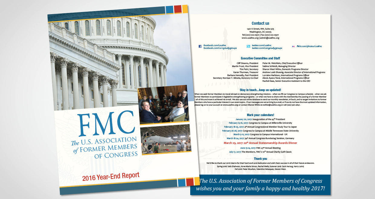 Former Members of Congress Year-end Report